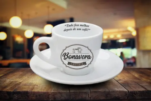 Xícaras de Café Personalizada Coquinho 70ml - 36 Unidades