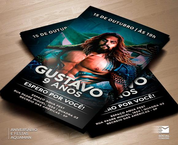 Convite Digital Aquaman