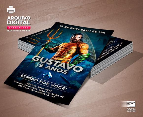 Convite Digital Aquaman