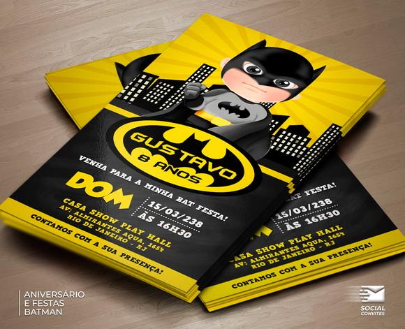 Convite Digital Batman