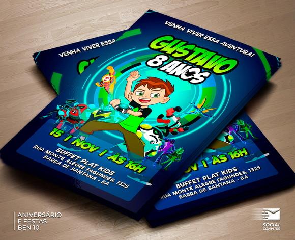 Convite Digital Ben 10