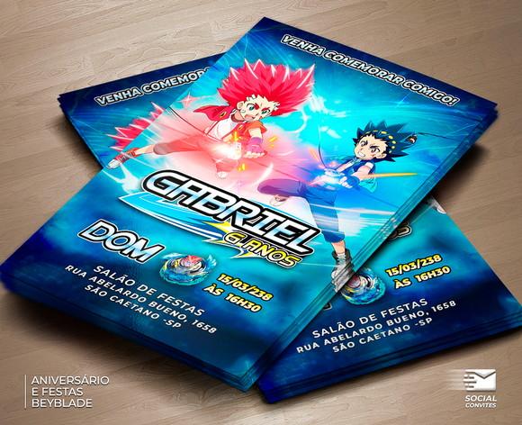 Convite Digital Beyblade