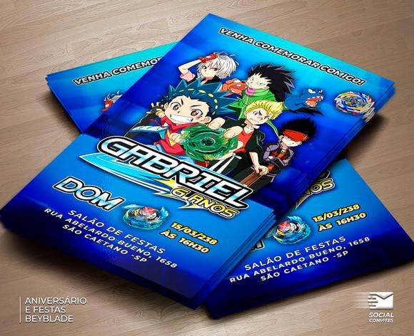 Convite Digital Beyblade