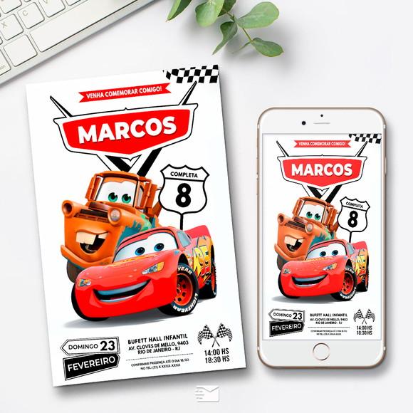 Convite Digital Carros