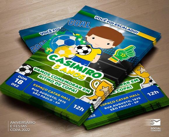 Convite Digital Copa do Mundo 2022