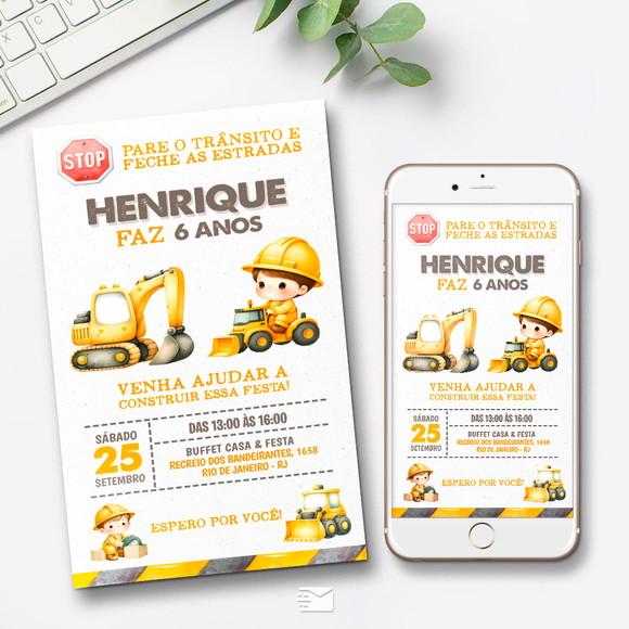 Convite Digital Construção