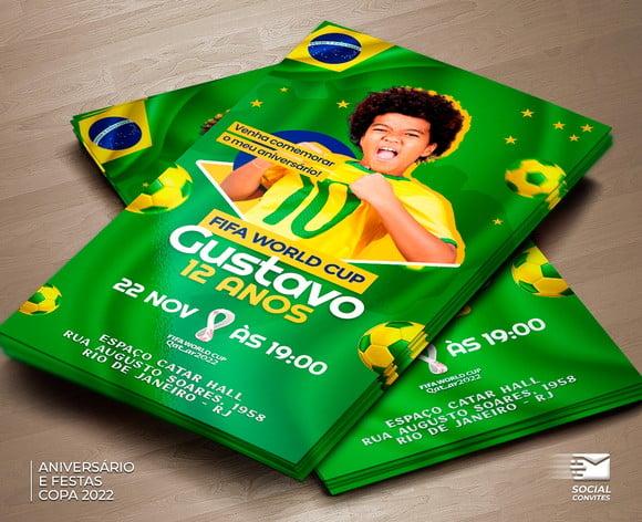 Convite Digital Copa do Mundo 2022