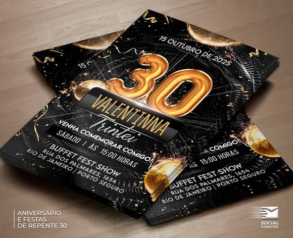 Convite Digital De Repente 30