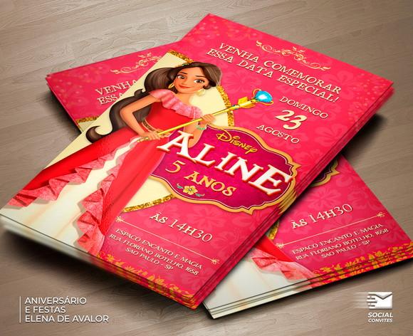 Convite Digital Elena de Avalor