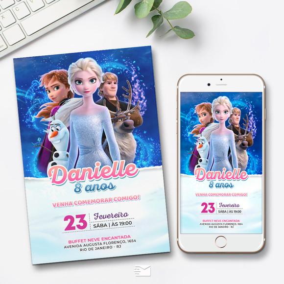 Convite Digital Frozen