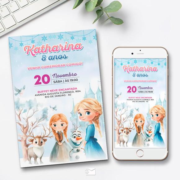 Convite Digital Frozen