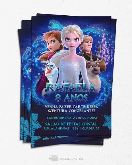 Convite Digital Frozen