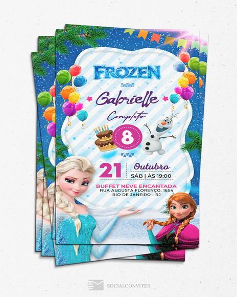 Convite Digital Frozen
