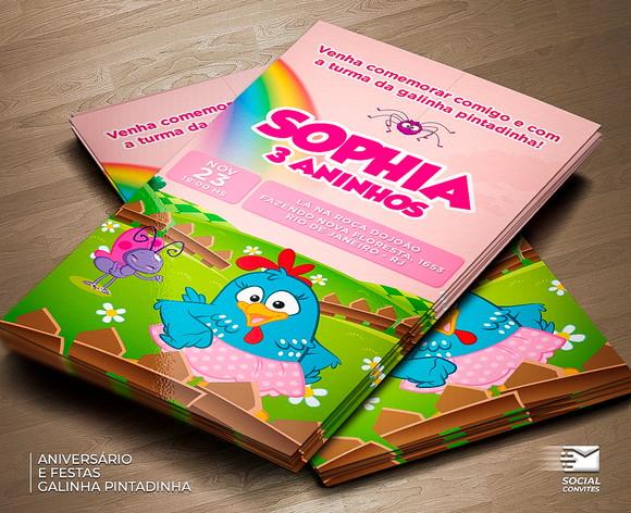 Convite Digital Galinha Pintadinha