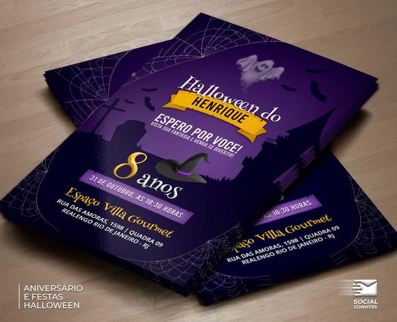 Convite Digital Halloween