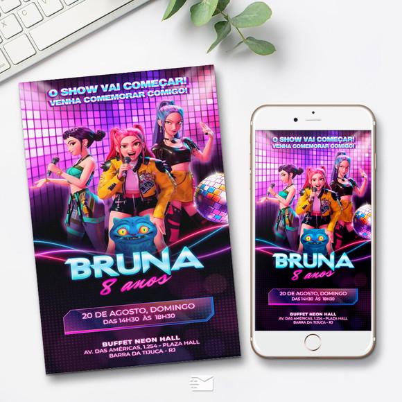 Convite Digital Guerreiras do K-pop
