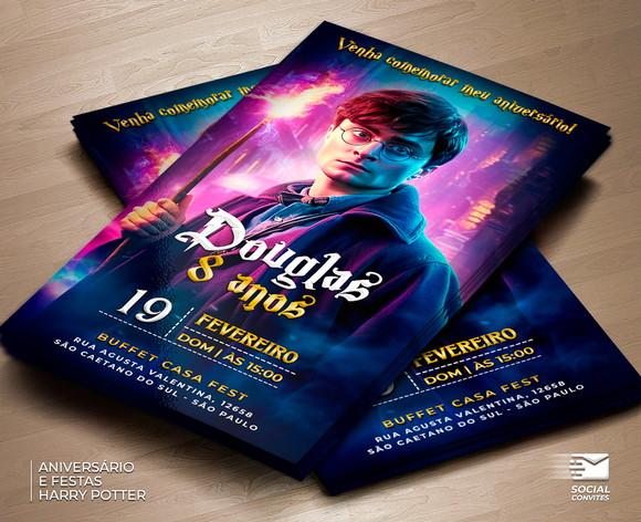 Convite Digital Harry Potter