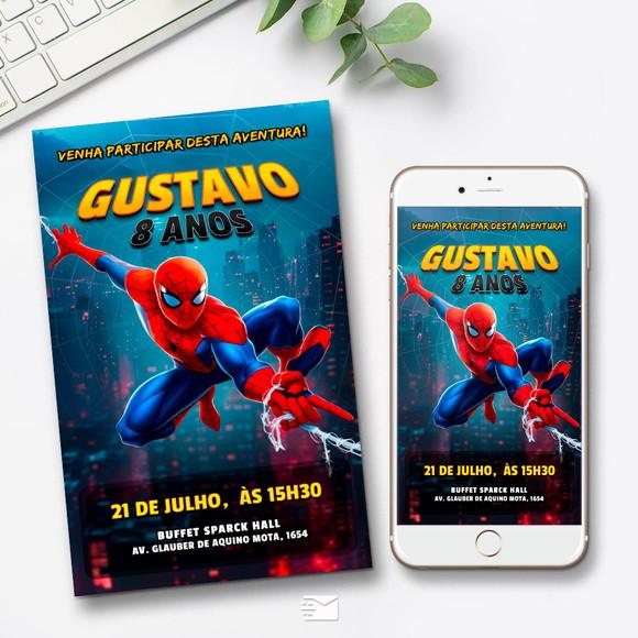 Convite Digital Homem Aranha