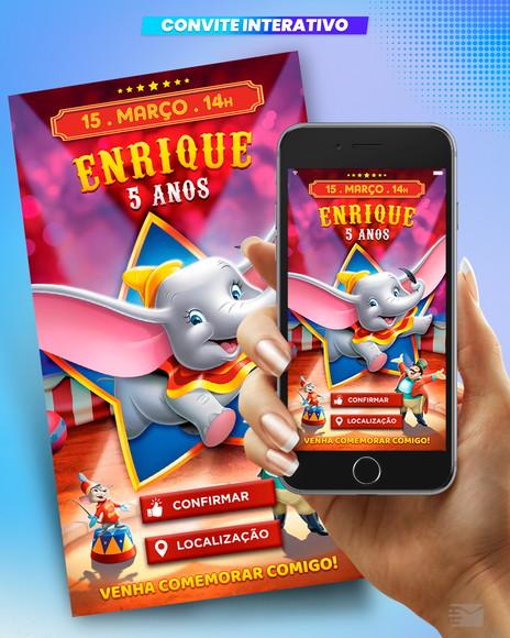 Convite Digital Interativo Dumbo