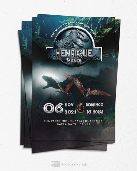 Convite Digital Jurassic Park