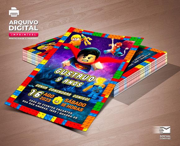 Convite Digital Lego