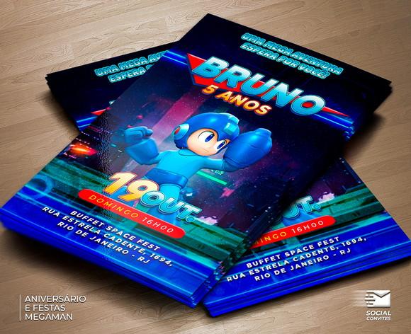 Convite Digital Megaman