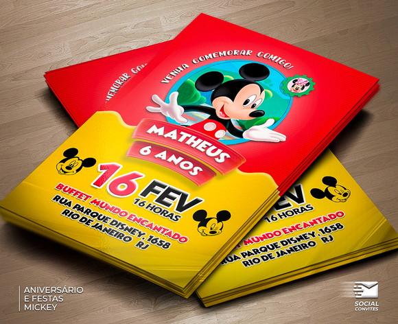 Convite Digital Mickey