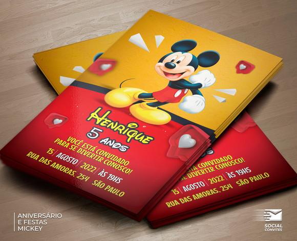 Convite Digital Mickey