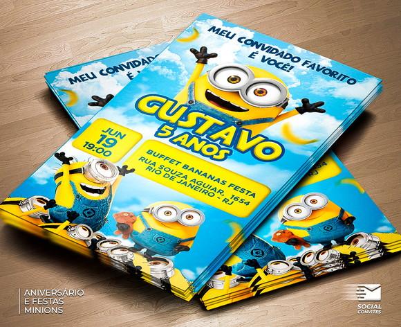 Convite Digital Minions