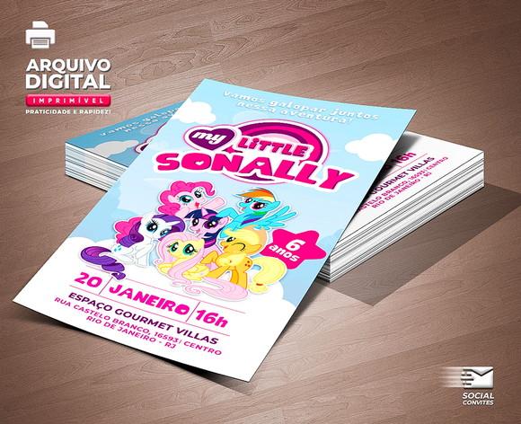 Convite Digital My Little Pony