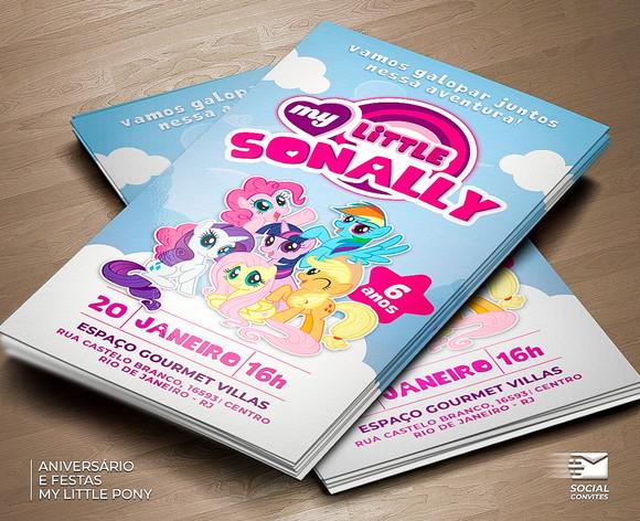 Convite Digital My Little Pony