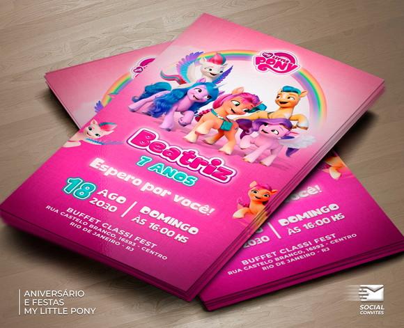 Convite Digital My Little Pony