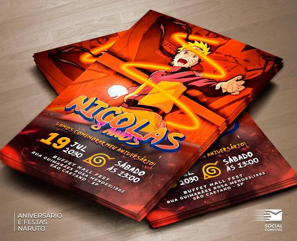 Convite Digital Naruto