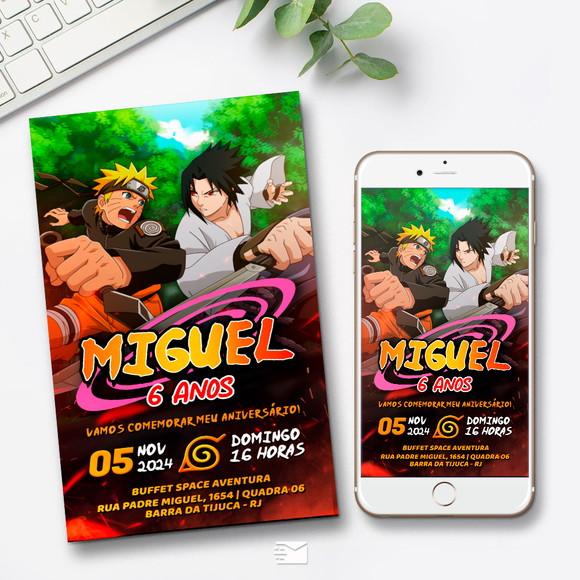 Convite Digital Naruto