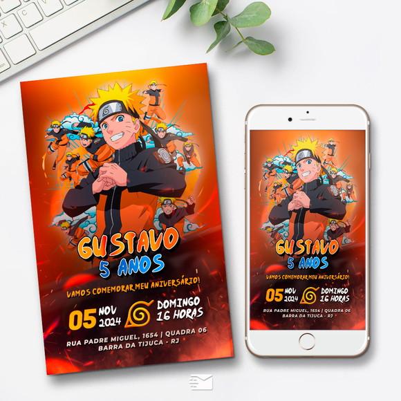 Convite Digital Naruto