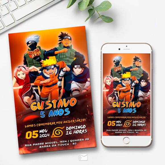 Convite Digital Naruto