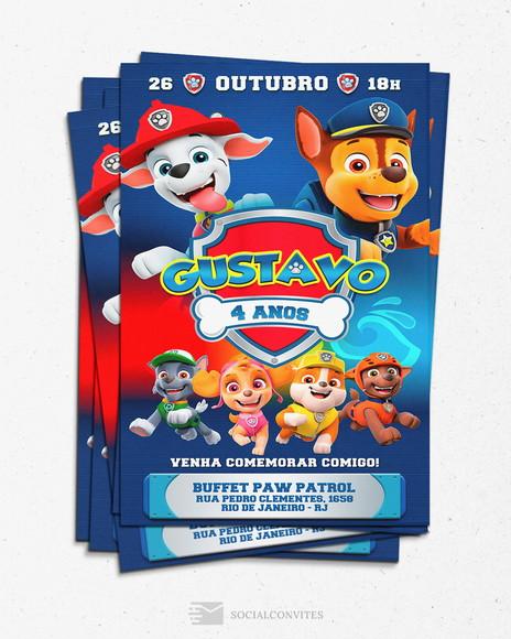 Convite Digital Patrulha Canina