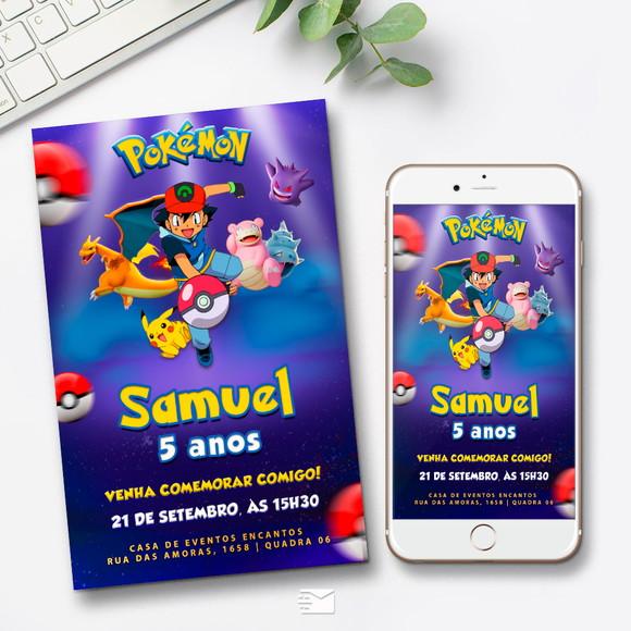Convite Digital Pokémon