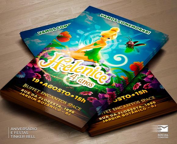 Convite Digital Sininho - Tinkerbell