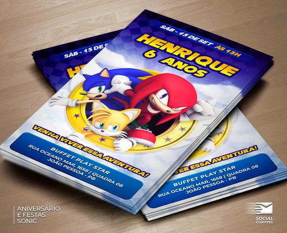 Convite Digital Sonic