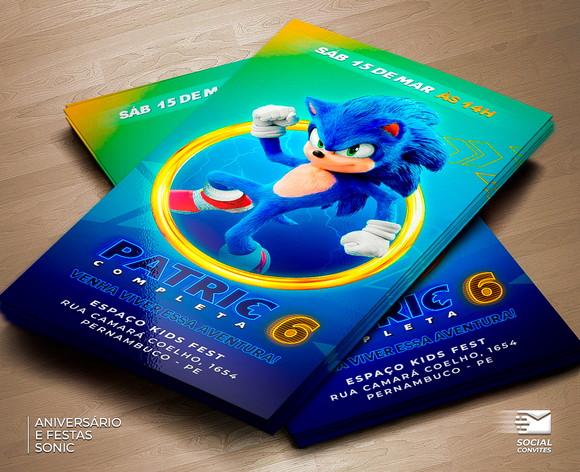 Convite Digital Sonic