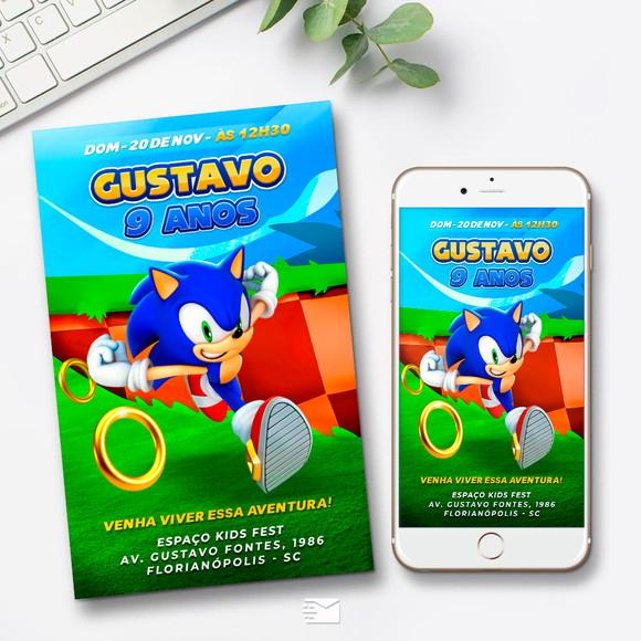 Convite Digital Sonic
