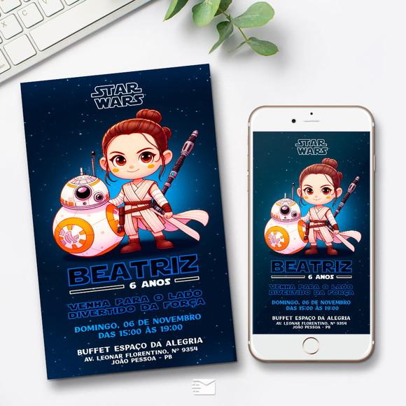 Convite Digital Star Wars