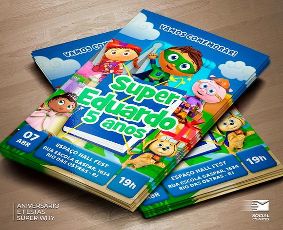 Convite Digital Super Why