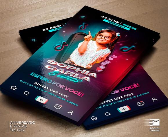 Convite Digital Tiktok - Com Foto