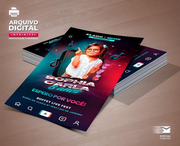 Convite Digital Tiktok - Com Foto