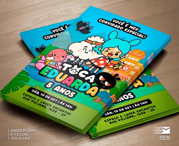 Convite Digital Toca Life