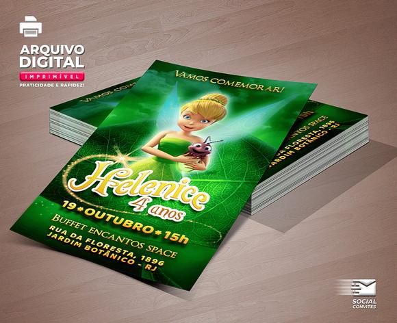 Convite Digital Tinker Bell