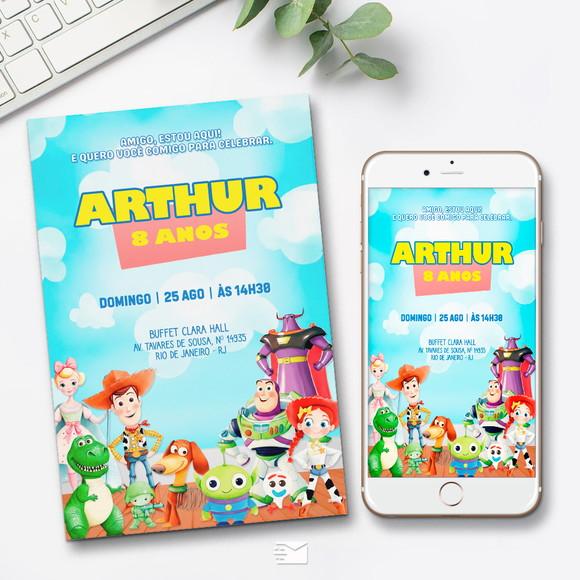 Convite Digital Toy Story