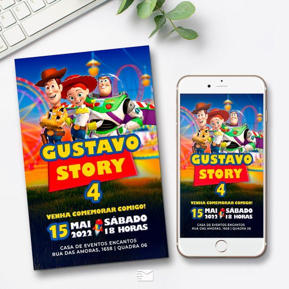 Convite Digital Toy Story